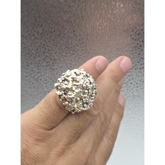 VINTAGE ISRAEL STERLING SILVER 925 RING SIZE 8.5 - Picture 4 of 16